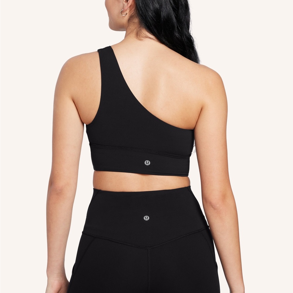 Lululemon One-Shoulder Black Sports Bra